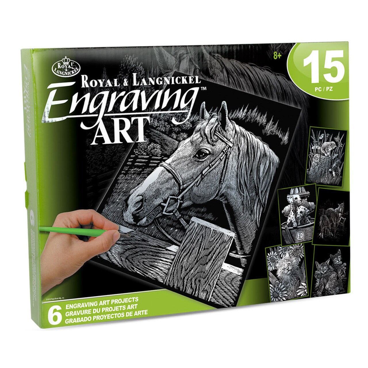 AVS-SIL205 | Engraving Art™ 15pc 6 Project Silver Foil Box Set